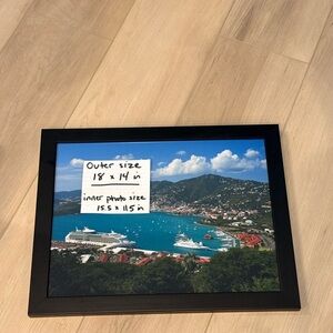 Large Black Picture Frame 18 x 14 inch Photo Frame for Art, Diploma Frame, etc